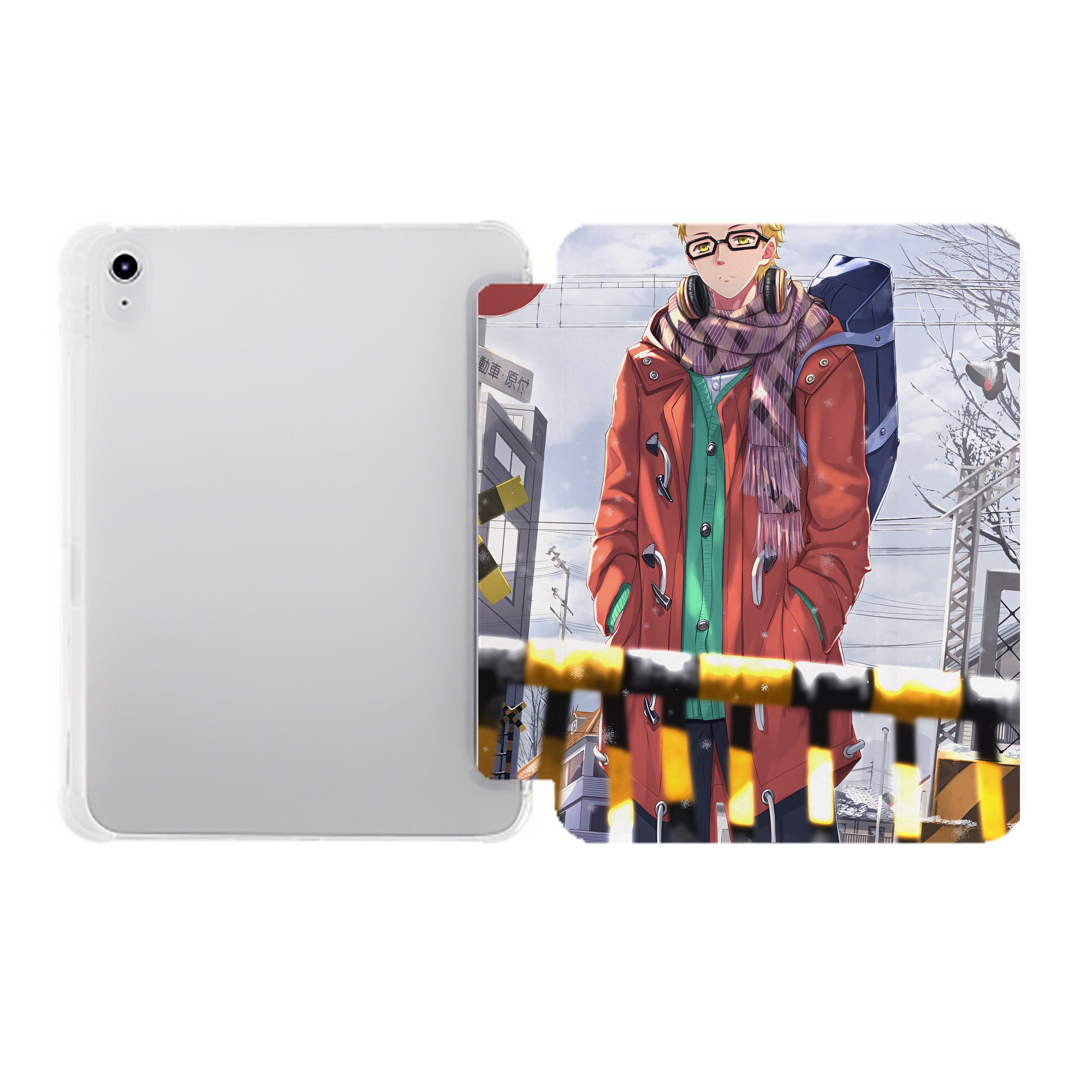 （画像用） ハイキュー!! Haikyu!! IPad ケース ペン収納付き 三つ折りスタンド PUレザー×シリコン 対応機種9.5/10.5/10.9インチ